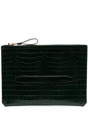 TOM FORD leather clutch bag - Green