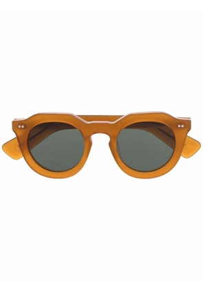 Lesca round-frame sunglasses - Brown
