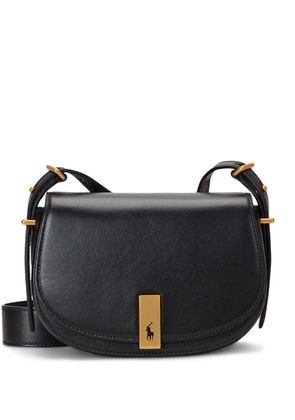 Polo Ralph Lauren mini Polo ID leather crossbody bag - Black