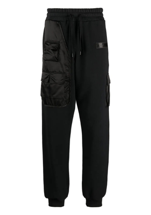 Moschino cargo cotton track pants - Black