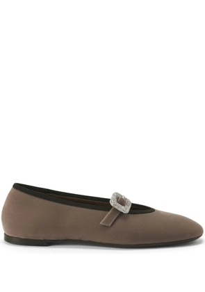 Giuseppe Zanotti Georgia Buckle ballet flats - Neutrals