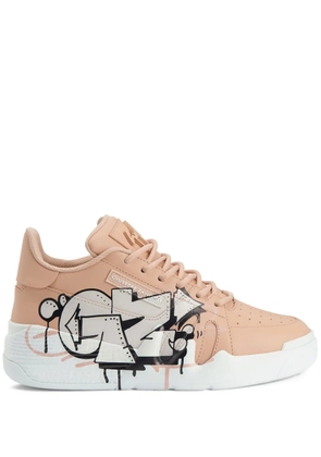 Giuseppe Zanotti Talon graphic-print sneakers - Neutrals