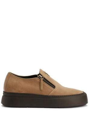 Giuseppe Zanotti GZ Mike Zip low-top sneakers - Brown