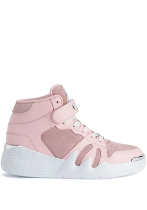 Giuseppe Zanotti Talon touch-strap high-top sneakers - Pink