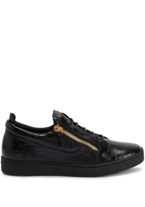 Giuseppe Zanotti Frankie double-zip low-top sneakers - Black