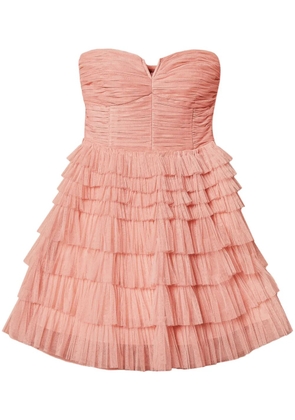 TWINSET bustier tulle mini dress - Pink