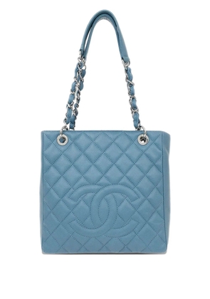 CHANEL Pre-Owned 2010-2011 Petite Shopping tote bag - Blue