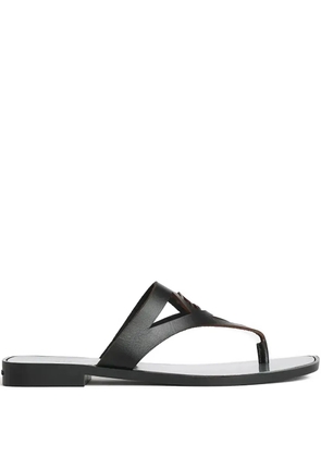 Karl Lagerfeld T-bar flat sandals - Black