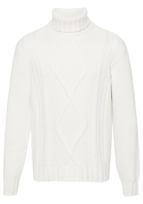 Brunello Cucinelli roll-neck cashmere jumper - White