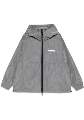 DSQUARED2 logo-print jacket - Grey