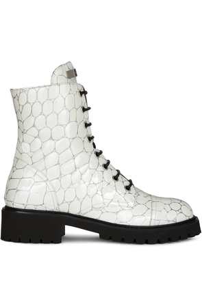 Giuseppe Zanotti Thora lace-up boots - White