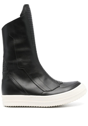 Rick Owens leather sneakers - Black