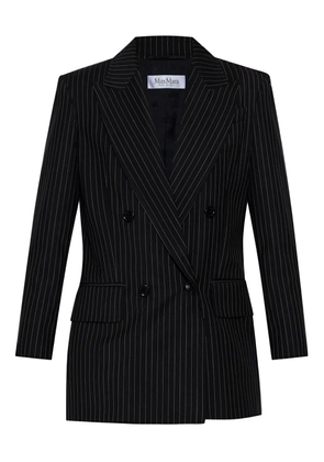Max Mara pinstriped double-breasted blazer - Black