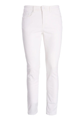 Karl Lagerfeld slim-cut cotton trousers - White