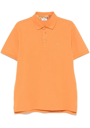 ETRO piqué-weave polo shirt - Orange