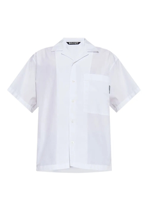 Palm Angels patch-pocket short-sleeve shirt - White
