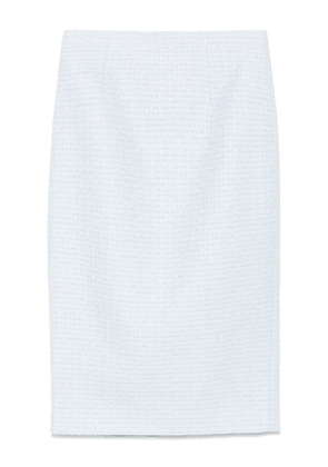 Roland Mouret bouclé midi skirt - Blue