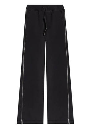 DSQUARED2 side-zipped cotton palazzo pants - Black
