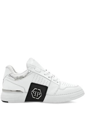 Philipp Plein Royal Street leather sneakers - White