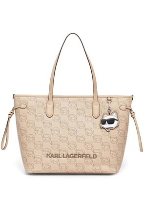 Karl Lagerfeld large Ikon tote bag - Neutrals