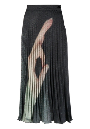 MM6 Maison Margiela high-waisted pleated skirt - Black