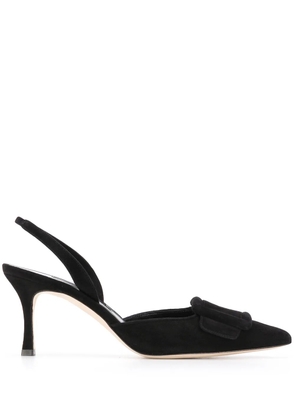 Manolo Blahnik buckle front pumps - Black