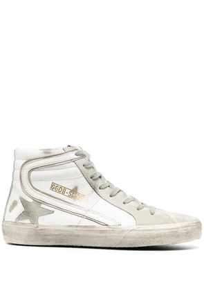 Golden Goose signature star patch sneakers - White