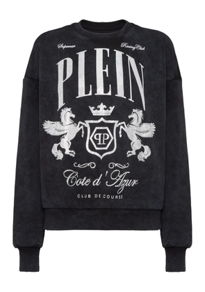 Philipp Plein crystal-embellishment sweatshirt - Black