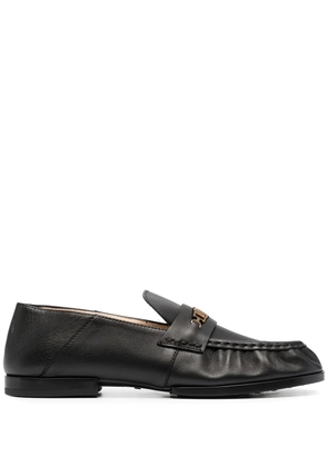 Tod's chain-link detail loafers - Black
