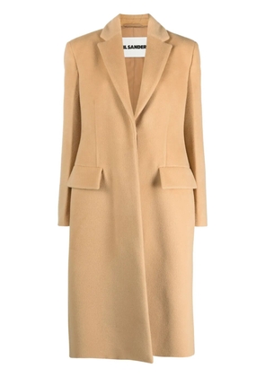 Jil Sander virgin-wool single-breasted coat - Neutrals
