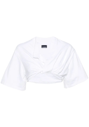 Jacquemus Le Bahia Court cotton T-shirt - White