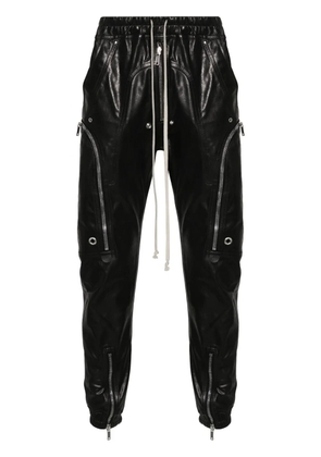 Rick Owens Bauhaus leather cargo pants - Black