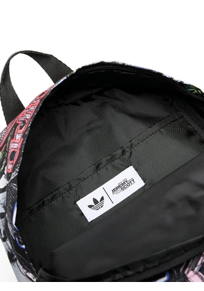 adidas x Jeremy Scott mini printed backpack - Black