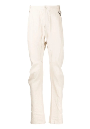 Masnada pinstripe slim-cut chinos - Neutrals