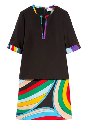PUCCI Iride-print mini dress - Black