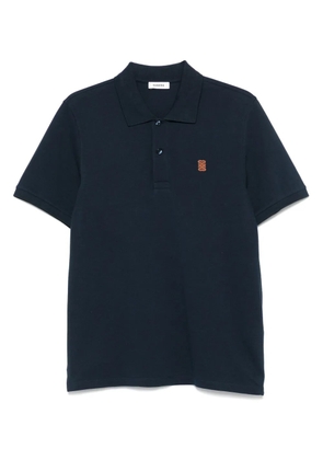 SANDRO logo-embroidered polo shirt - Blue