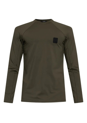 Balmain logo-patch T-shirt - Green