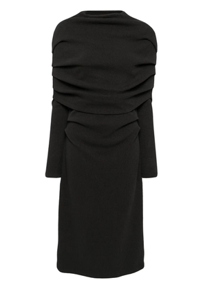 Goen.J cape knitted dress - Grey