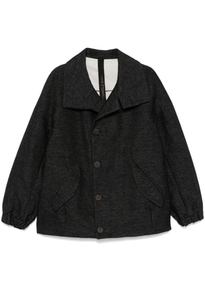 Forme D'expression single-breasted coat - Black