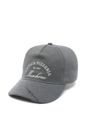 Moschino logo-print cap - Grey