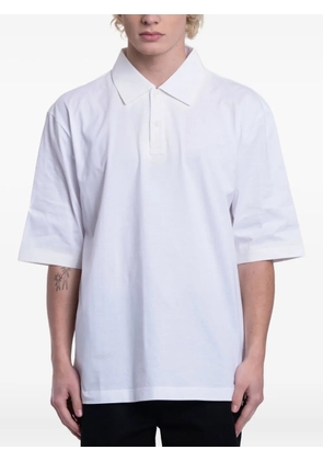 Marni logo-print polo shirt - White