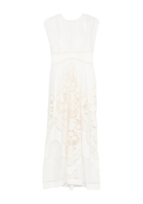 ZIMMERMANN Daylight waisted lace dress - White
