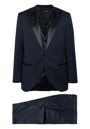 LUIGI BIANCHI MANTOVA single-breasted wool suit - Blue