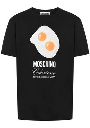 Moschino egg-print T-shirt - Black