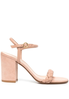 Gianvito Rossi Cruz 85mm braided sandals - Pink