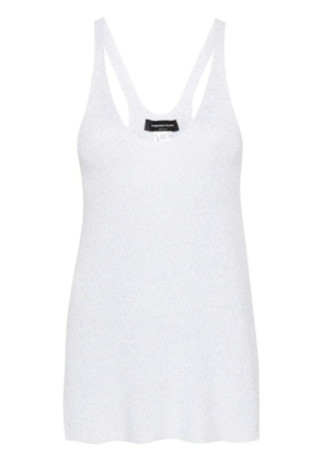 Fabiana Filippi metallic-threading knitted top - Silver