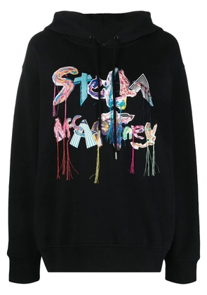 Stella McCartney oversized logo-collage hoodie - Black