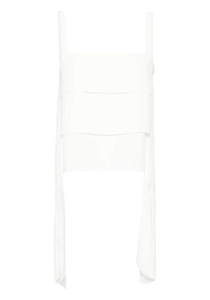 Alexis Avan asymmetric top - White
