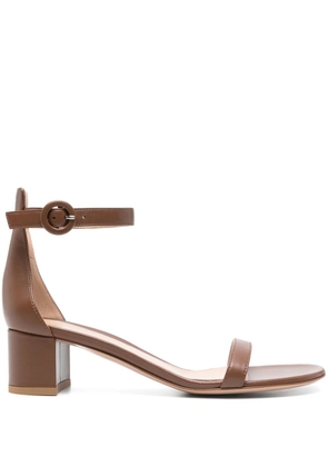 Gianvito Rossi 45mm leather sandals - Brown