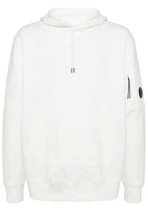 C.P. Company Lens diagonal-raised hoodie - White